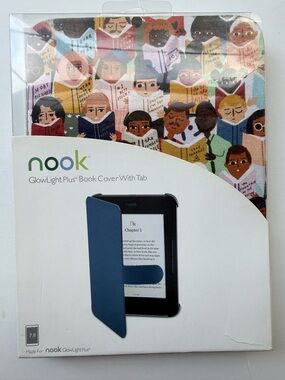 Nook GlowLight Plus Book Cover With Tab - NEW